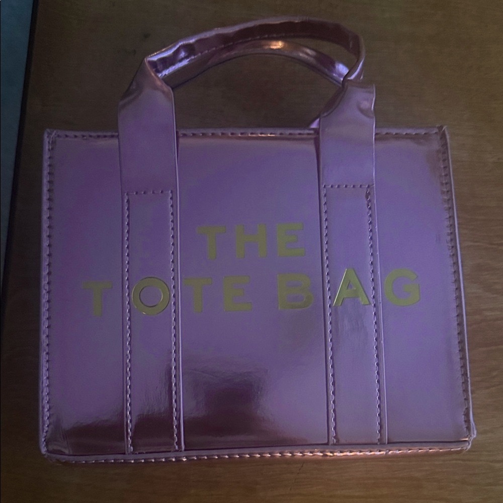 Fashion Metallic Pink Mini Tote Bag - Picture 10 of 13